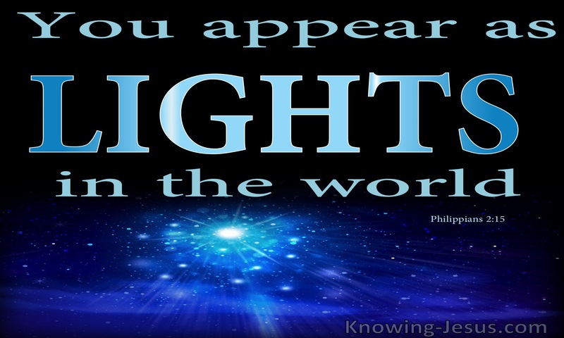 Philippians 2:15 Shine As Lights In The World (black)